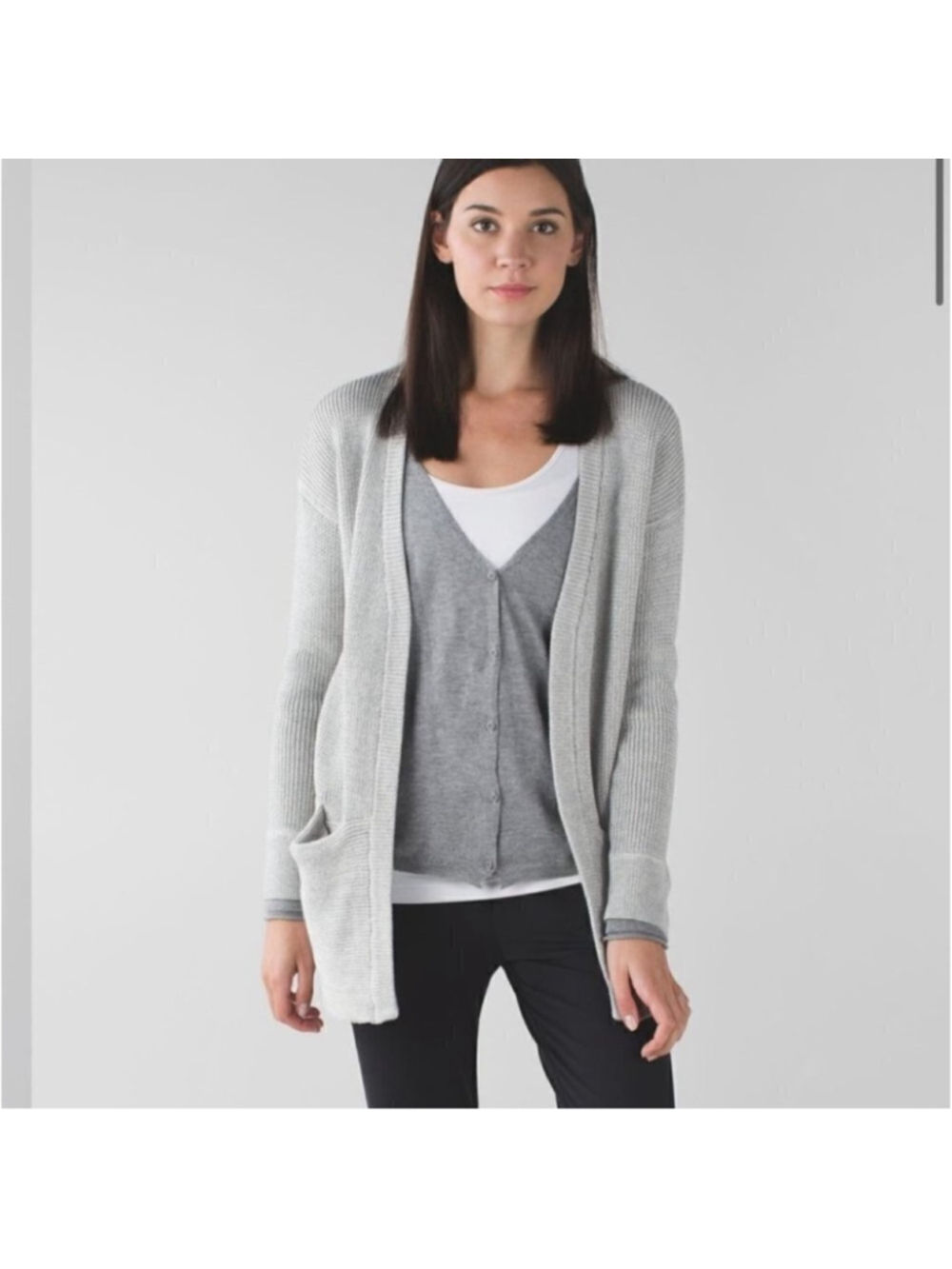 Lululemon Vestigan Heathered Medium Grey / Heathered Angel Wing 6/8